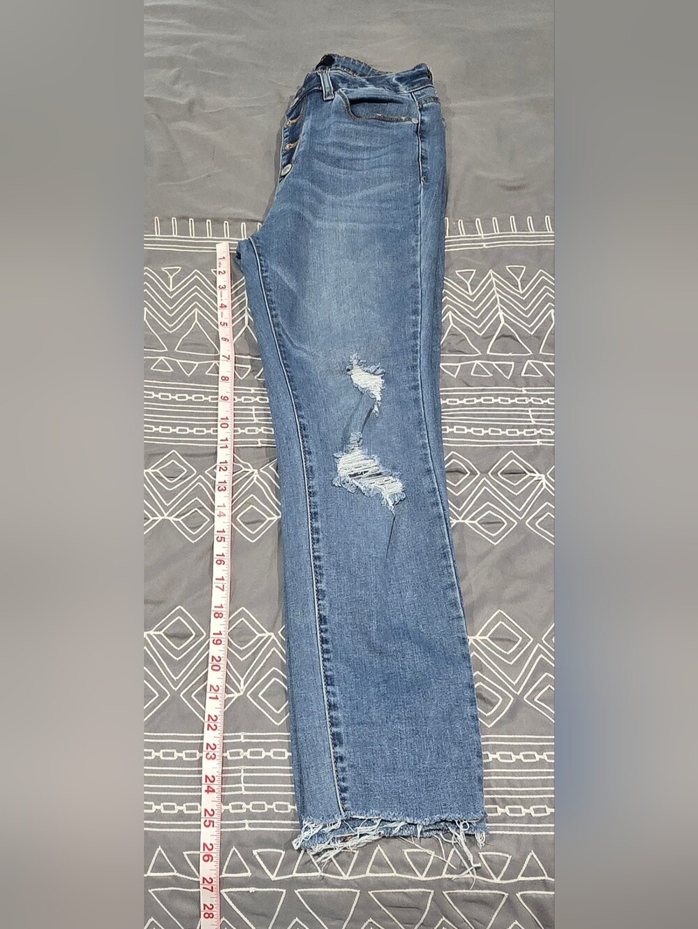 Judy Blue Distressed Skinny Jeans Size 7/28 - Picture 3 of 8